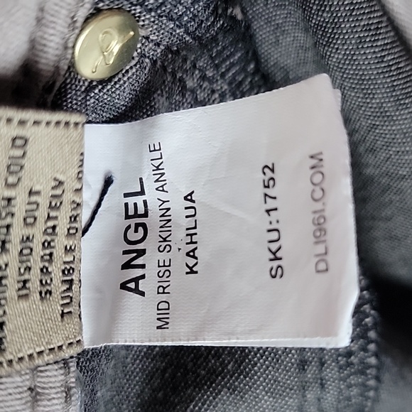 DL1961 Angel Mid-Rise Skinny Ankle Kahlua Jeans/ 25. - Picture 4 of 10